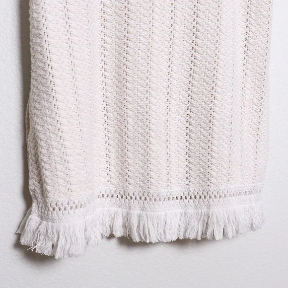 Knitted & Knotted Boho Crochet Knit Fringe Tunic - Picture 4 of 8